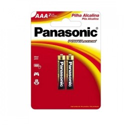 Pilha AAA Alcalina c/2 Panasonic